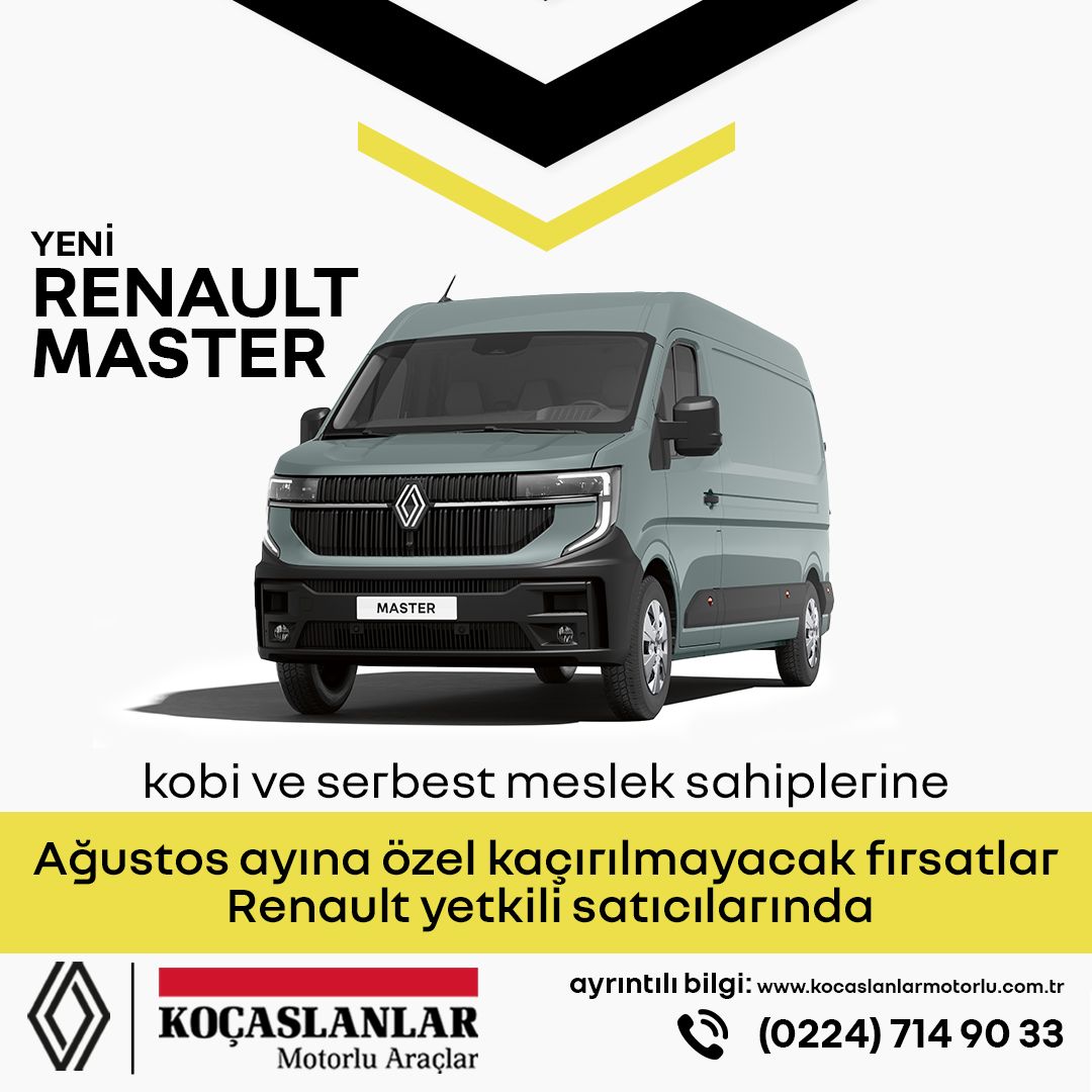 Yeni Renault Master ile İşinizi Büyütmenin Zamanı Geldi!